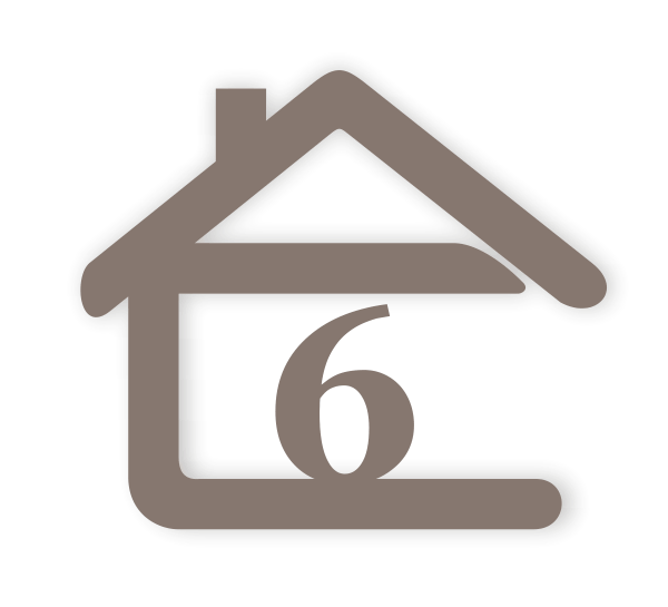súpisné číslo na dom v tvare domčeka - 1 číslica