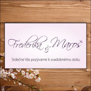 Svadobné pozvánky-bledo fialové