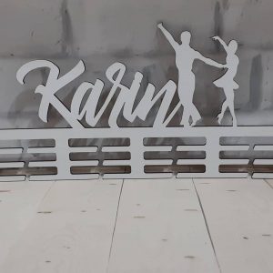 Vešiak na medaile Spoločenský tanec Biela Karin