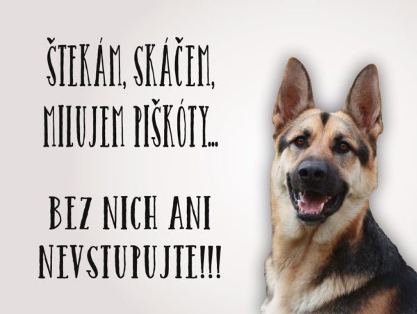 Nemecký ovčiak – štekám, skáčem, milujem piškóty… Bez nich ani nevstupujte!!!